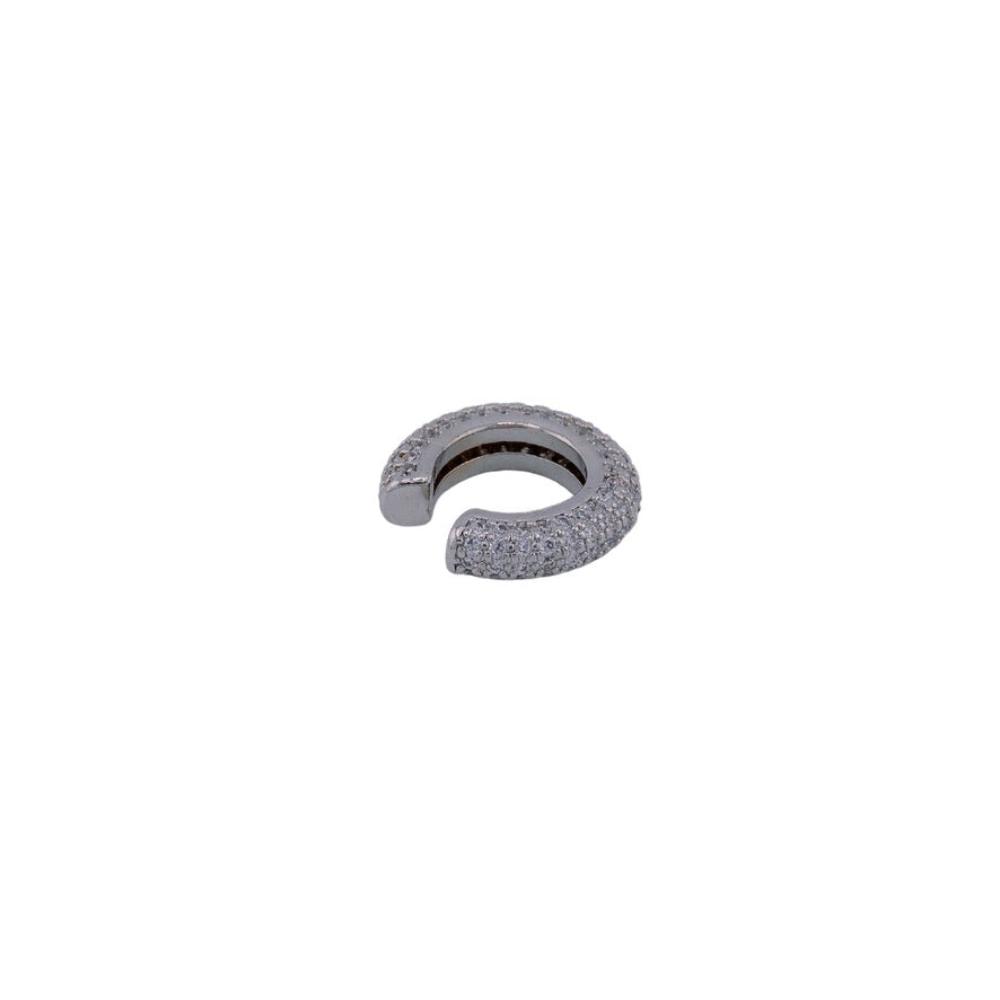 Ear Cuff silver Disco