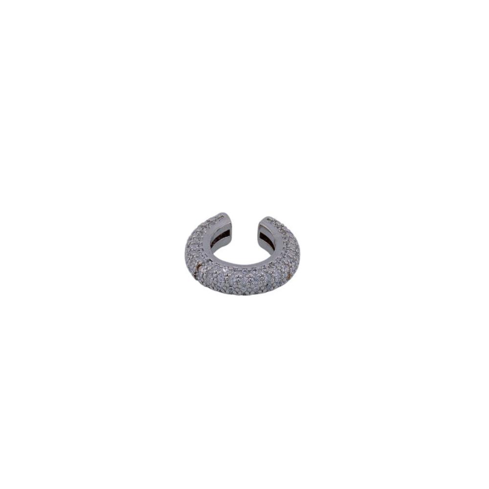 Ear Cuff silver Disco