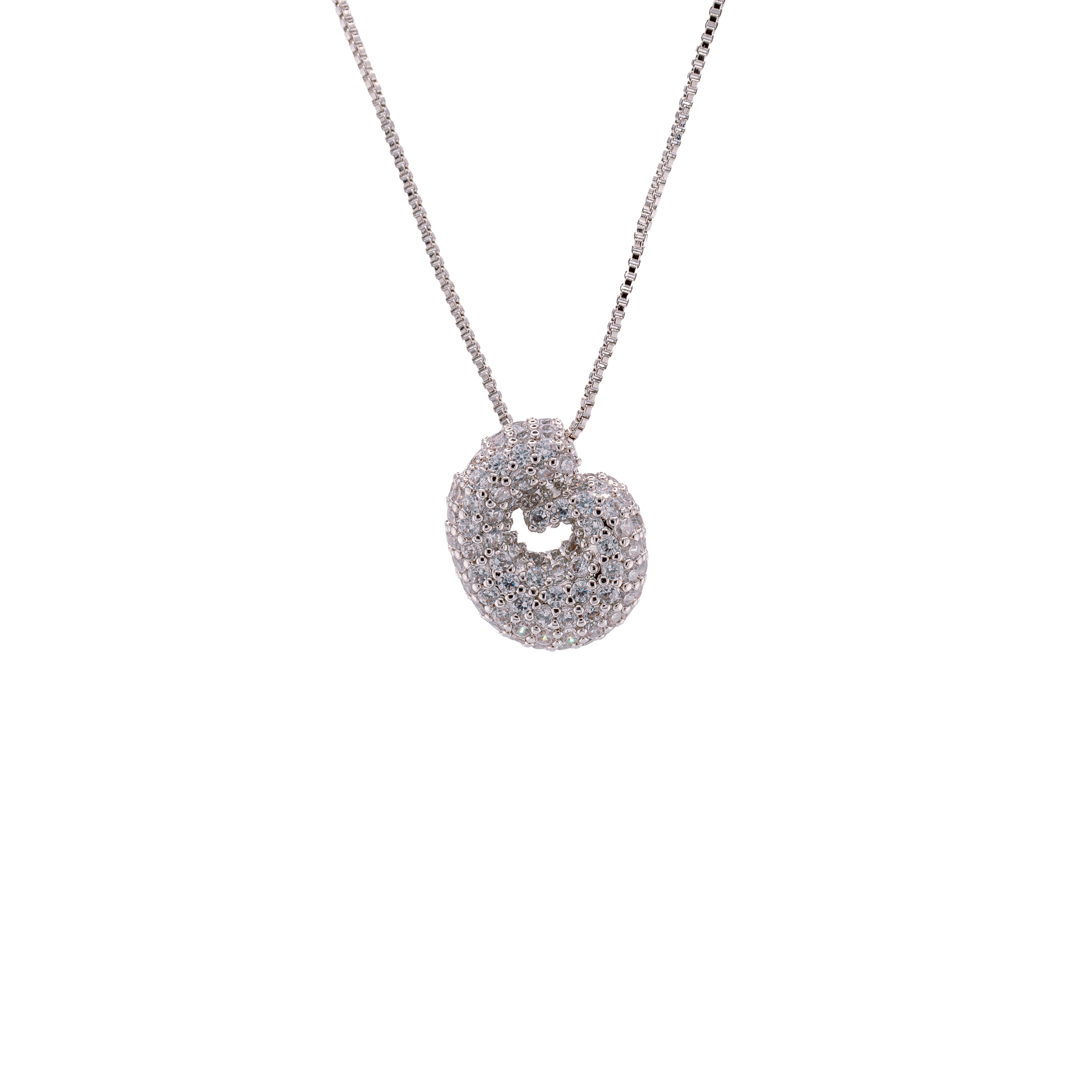 Cadena con Inicial Denim