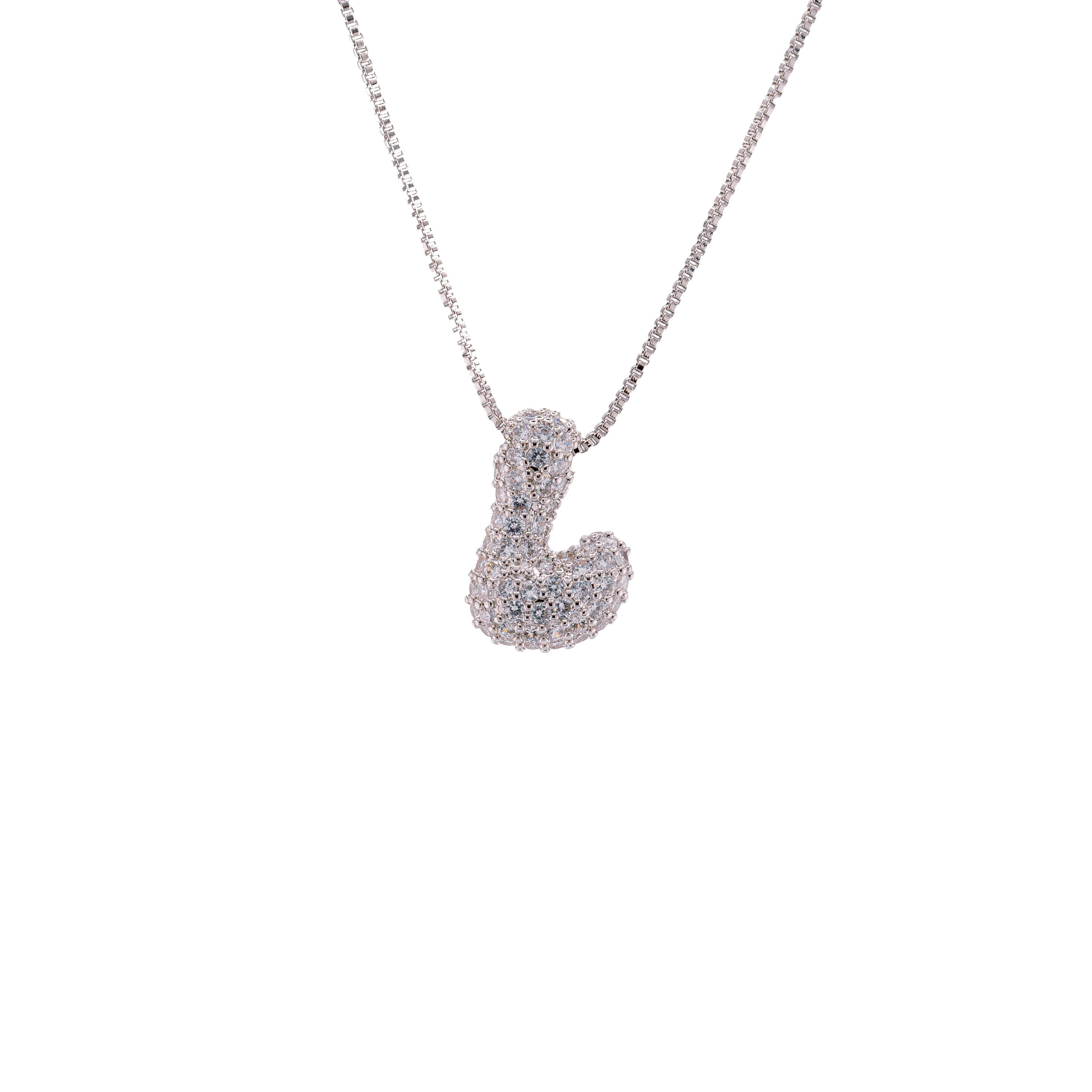 Cadena con Inicial Denim