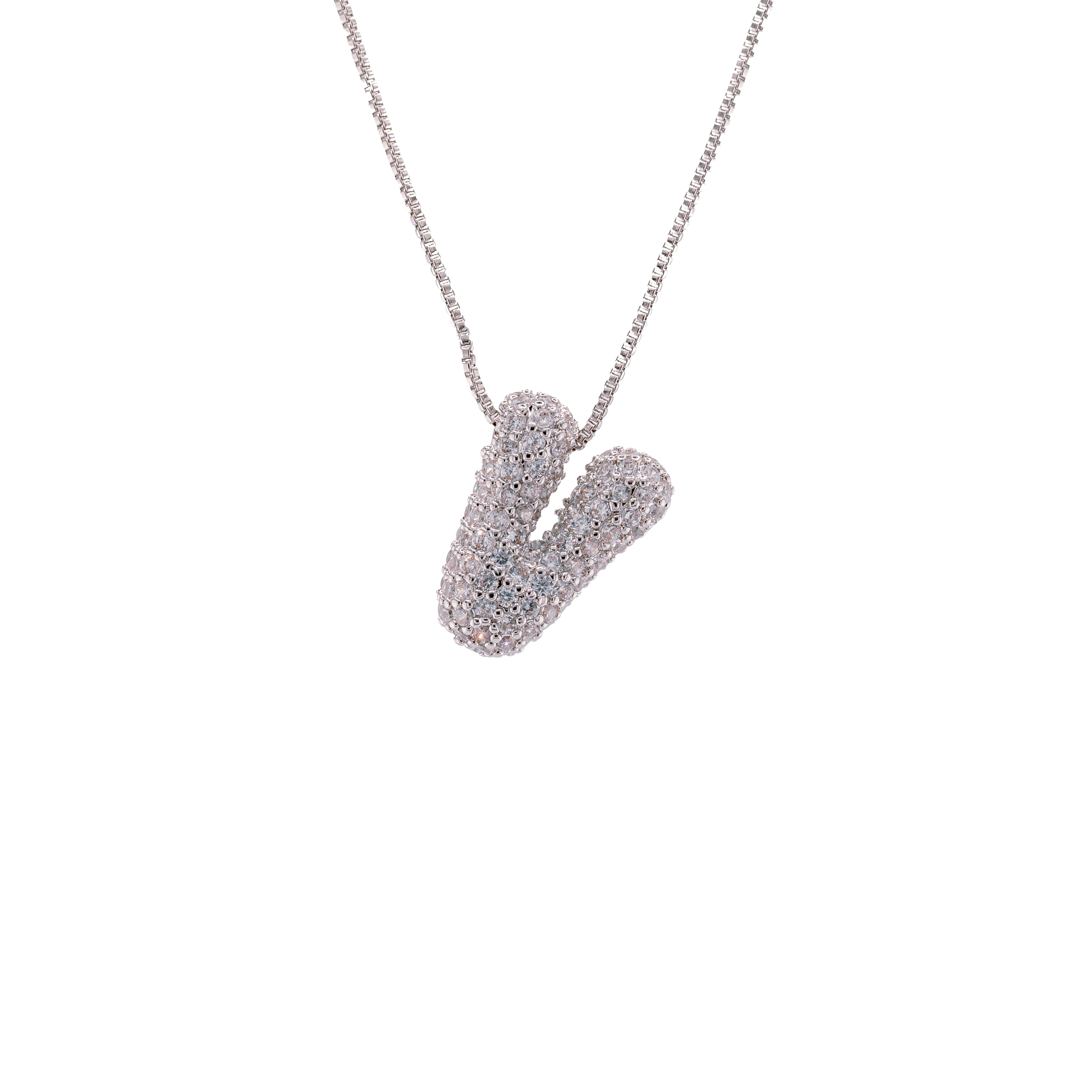 Cadena con Inicial Denim