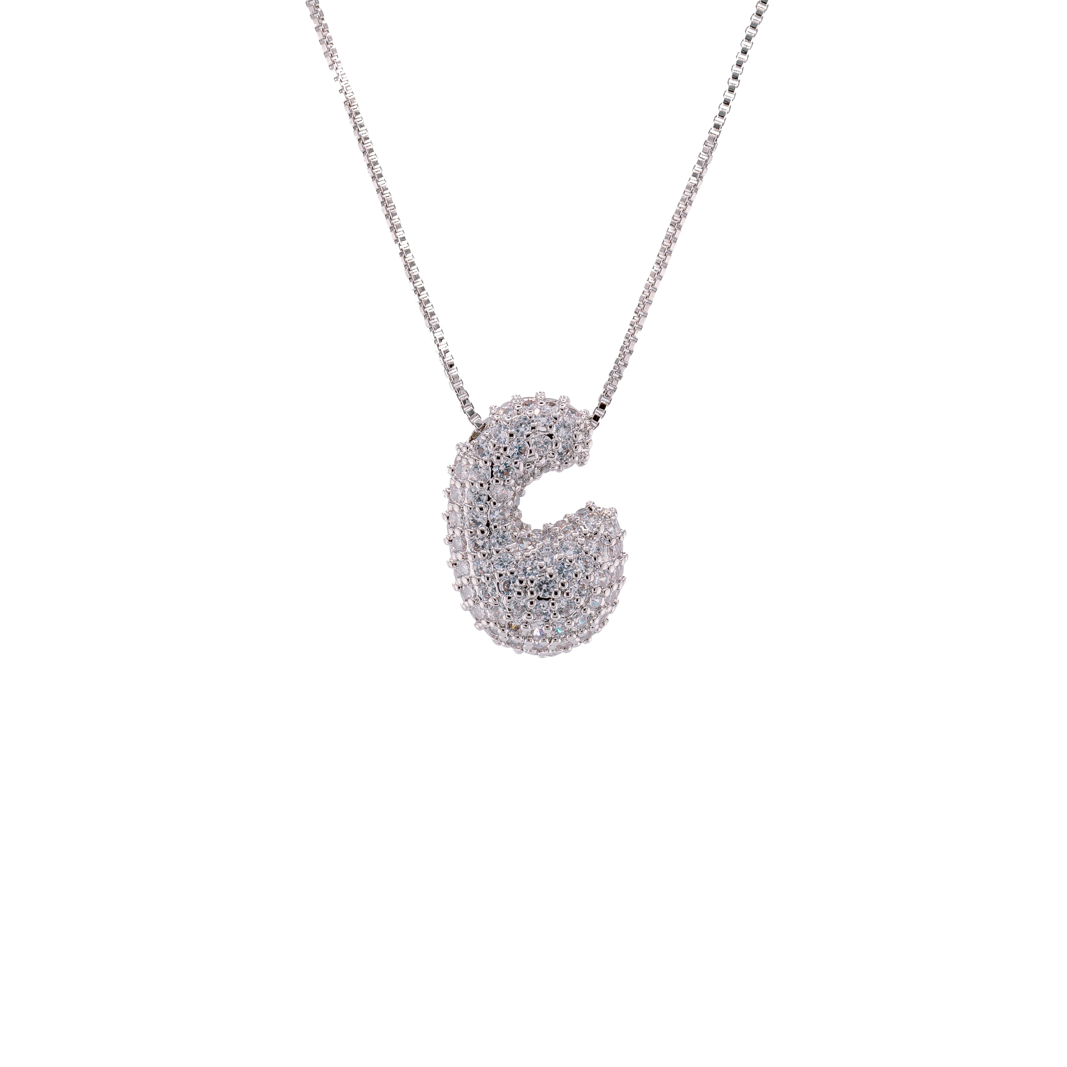 Cadena con Inicial Denim