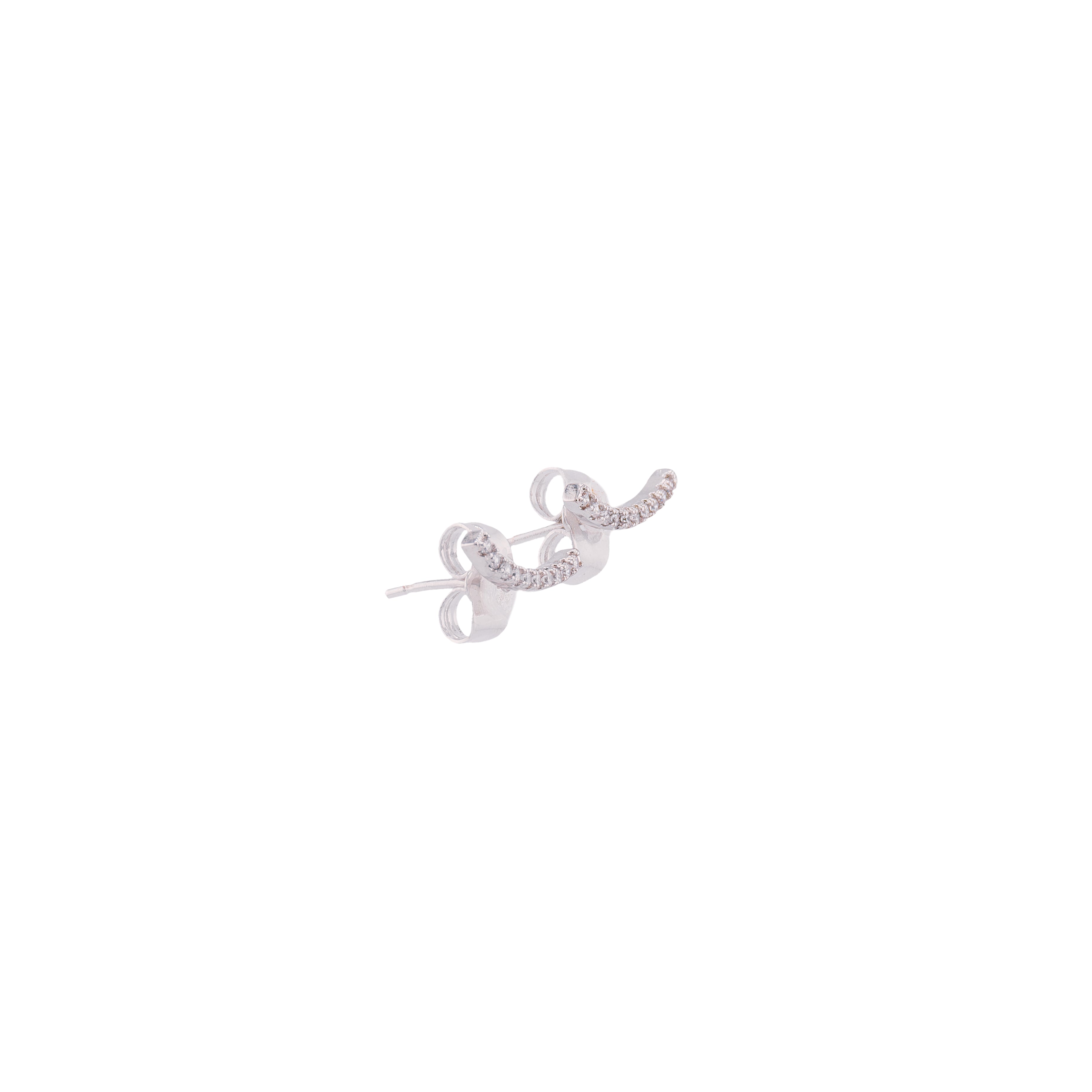 Studs Silver Bow