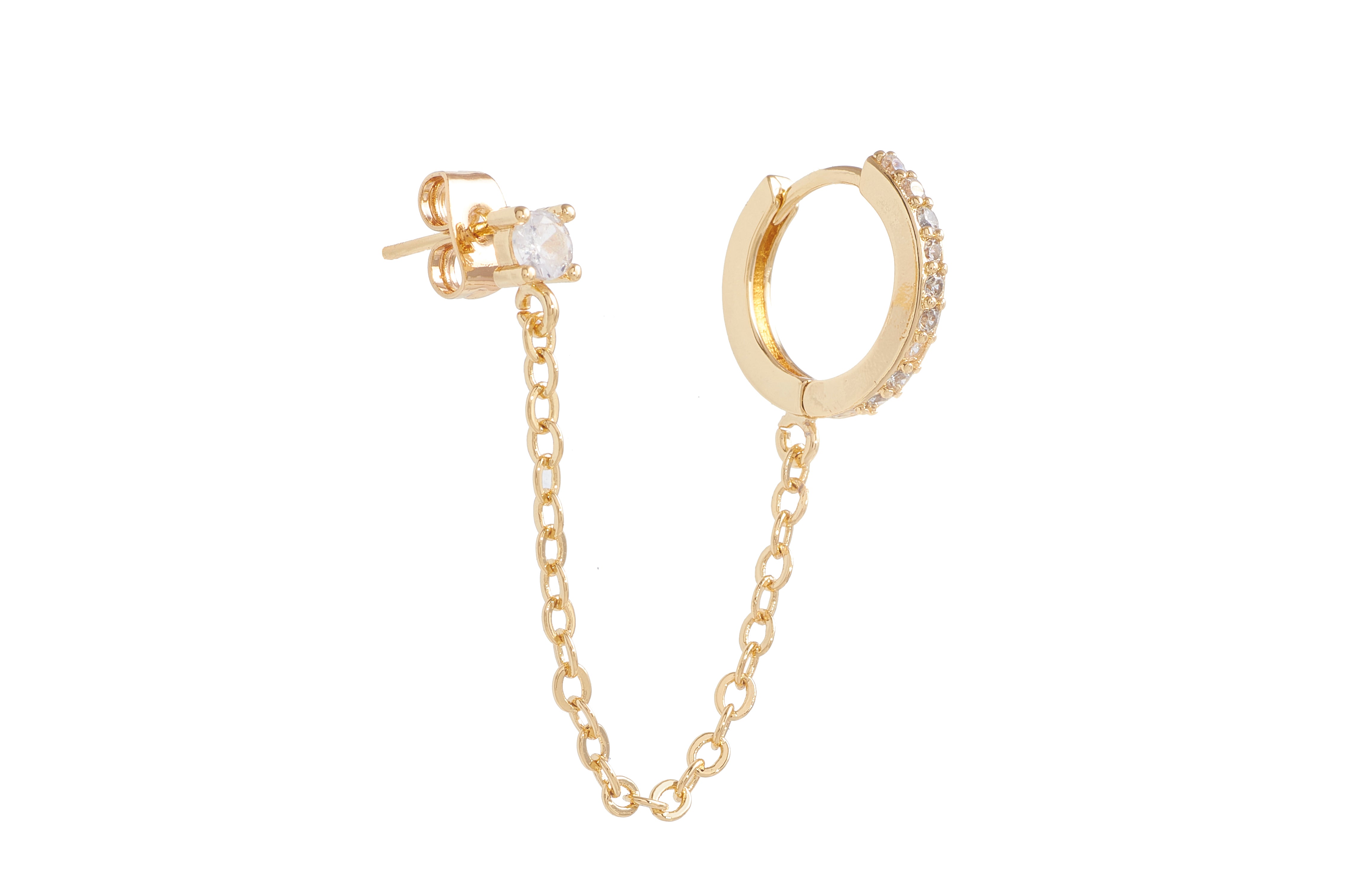 Hoop & Chained Earring