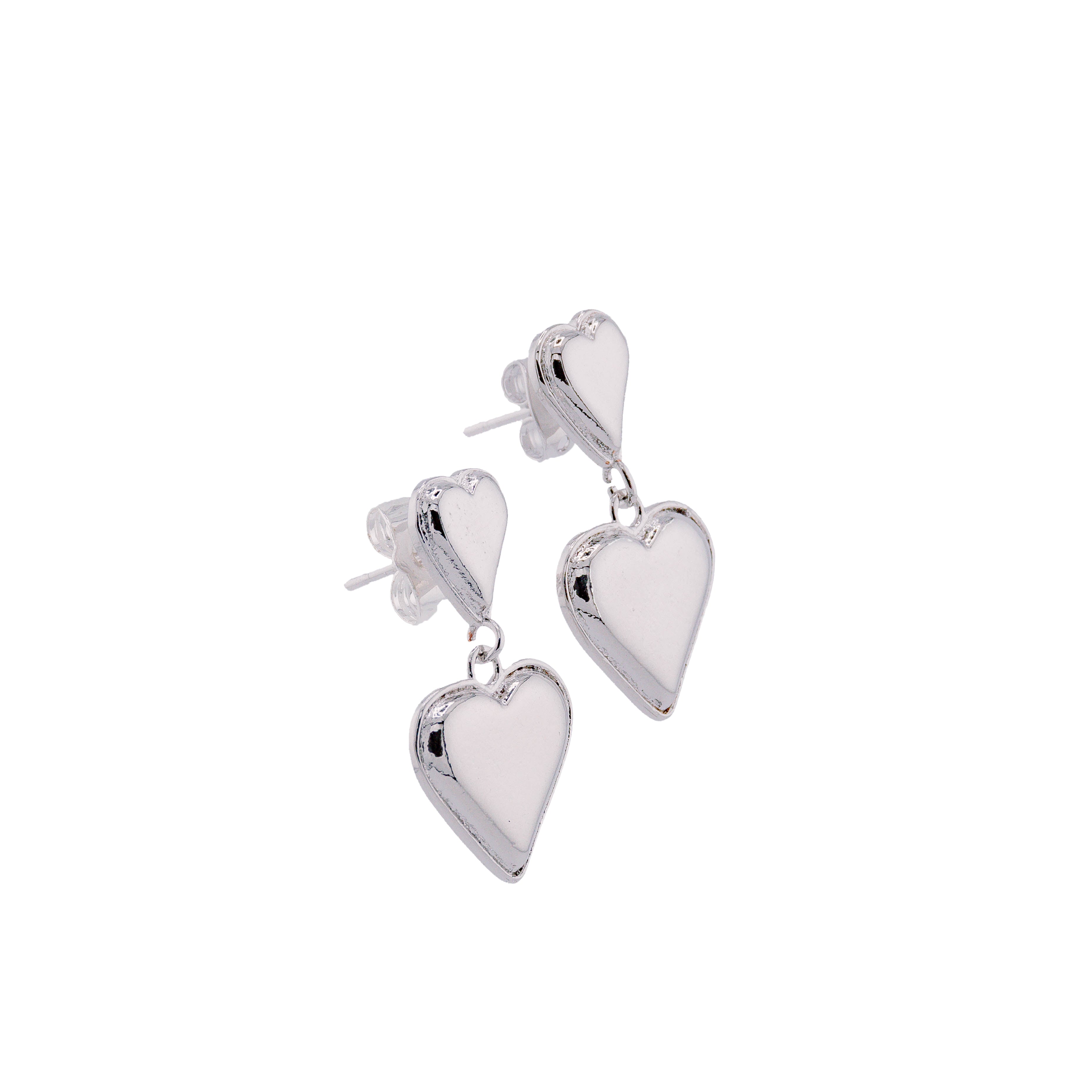 Double love earrings