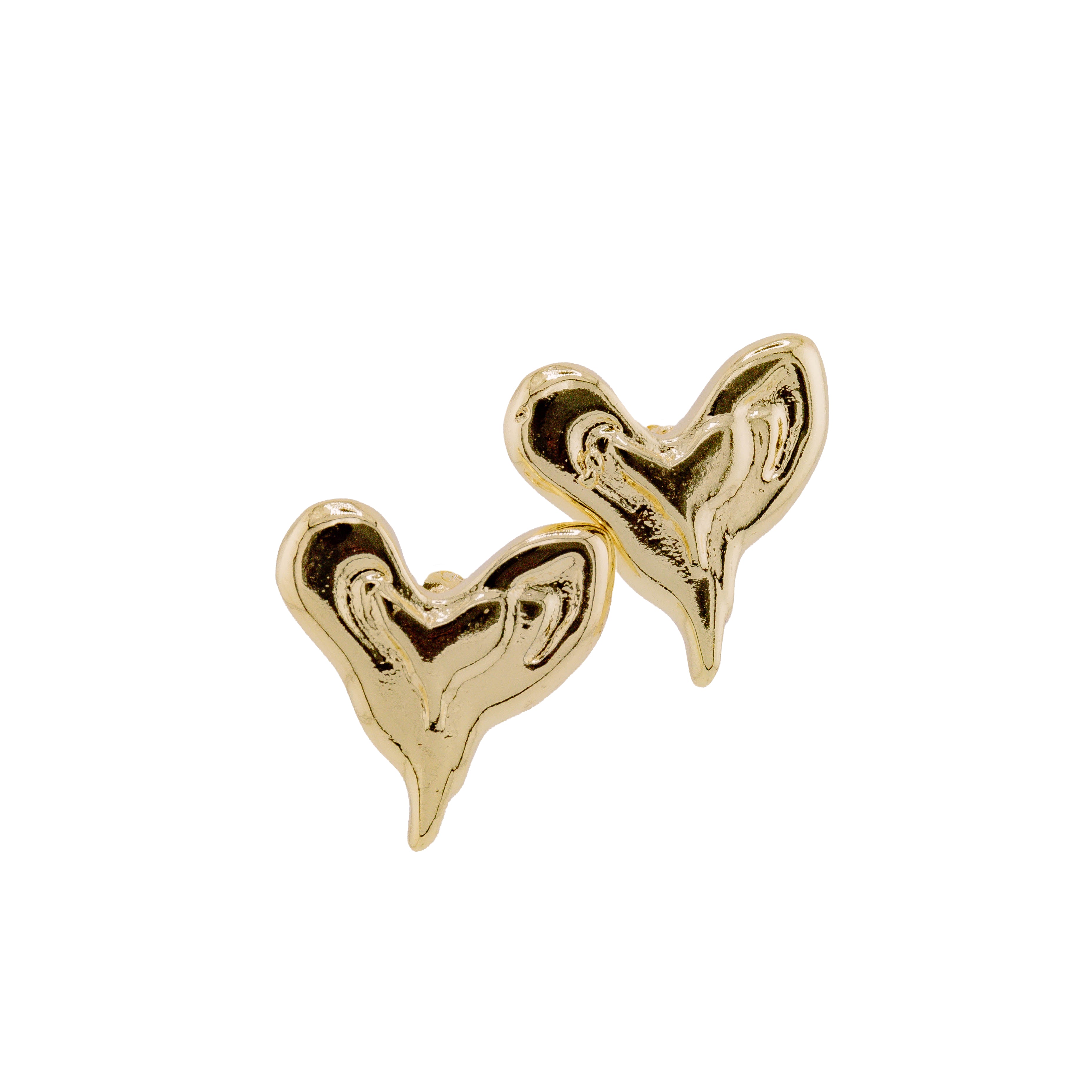 Melted love earrings