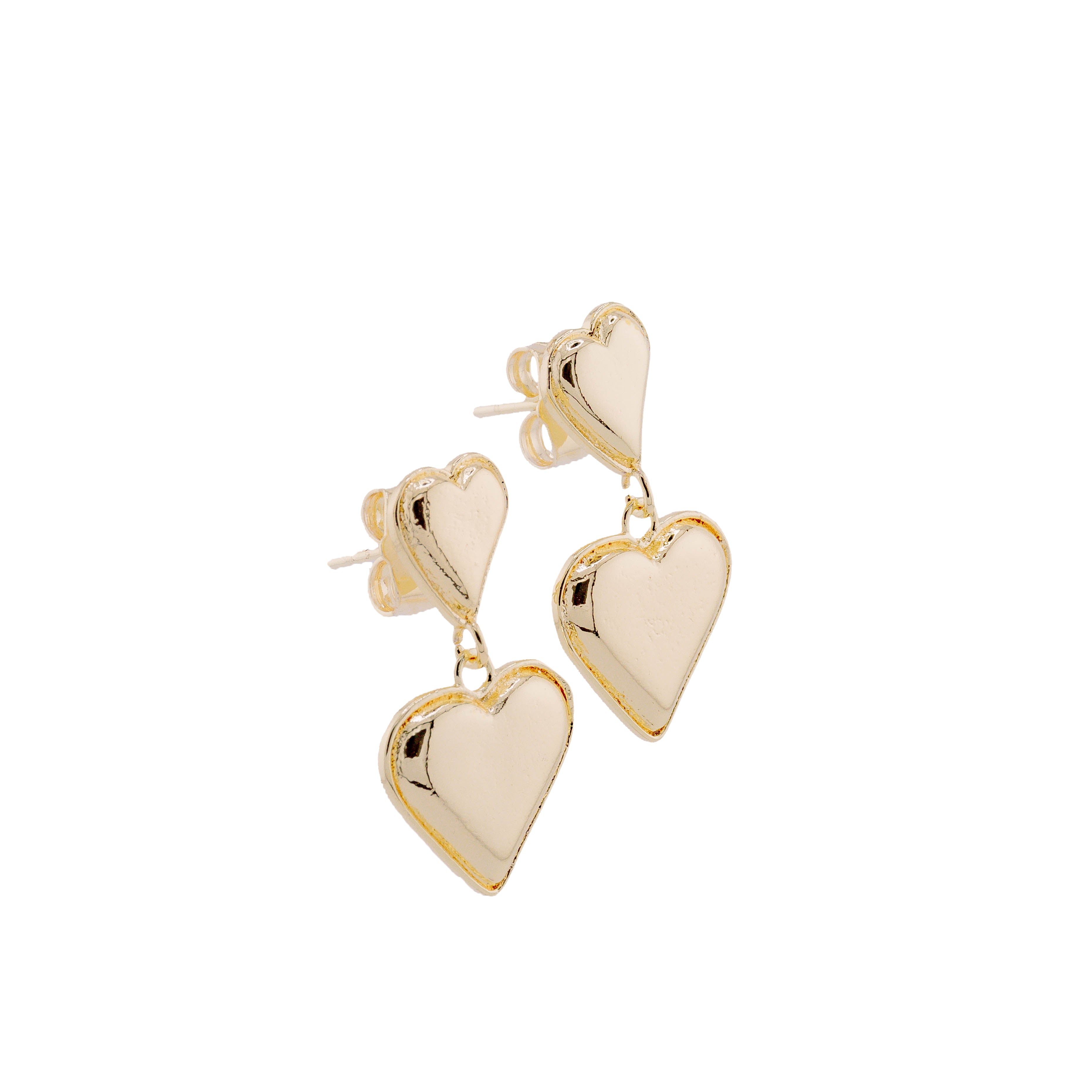 Double love earrings