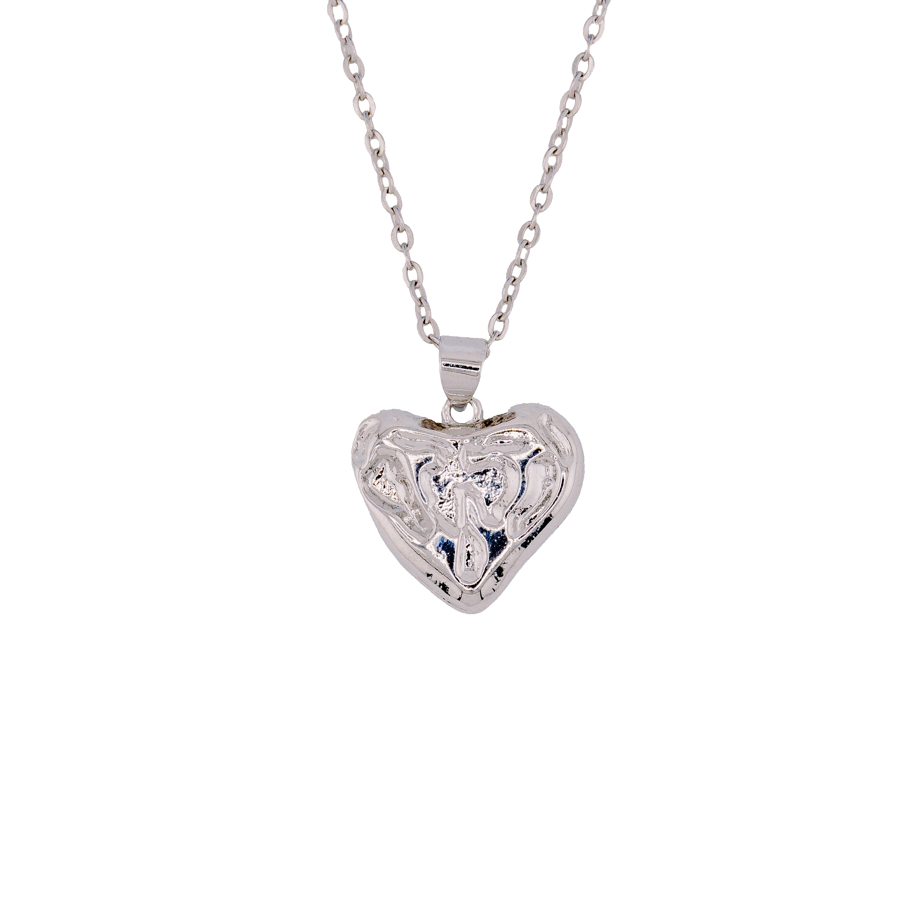 Messy heart necklace