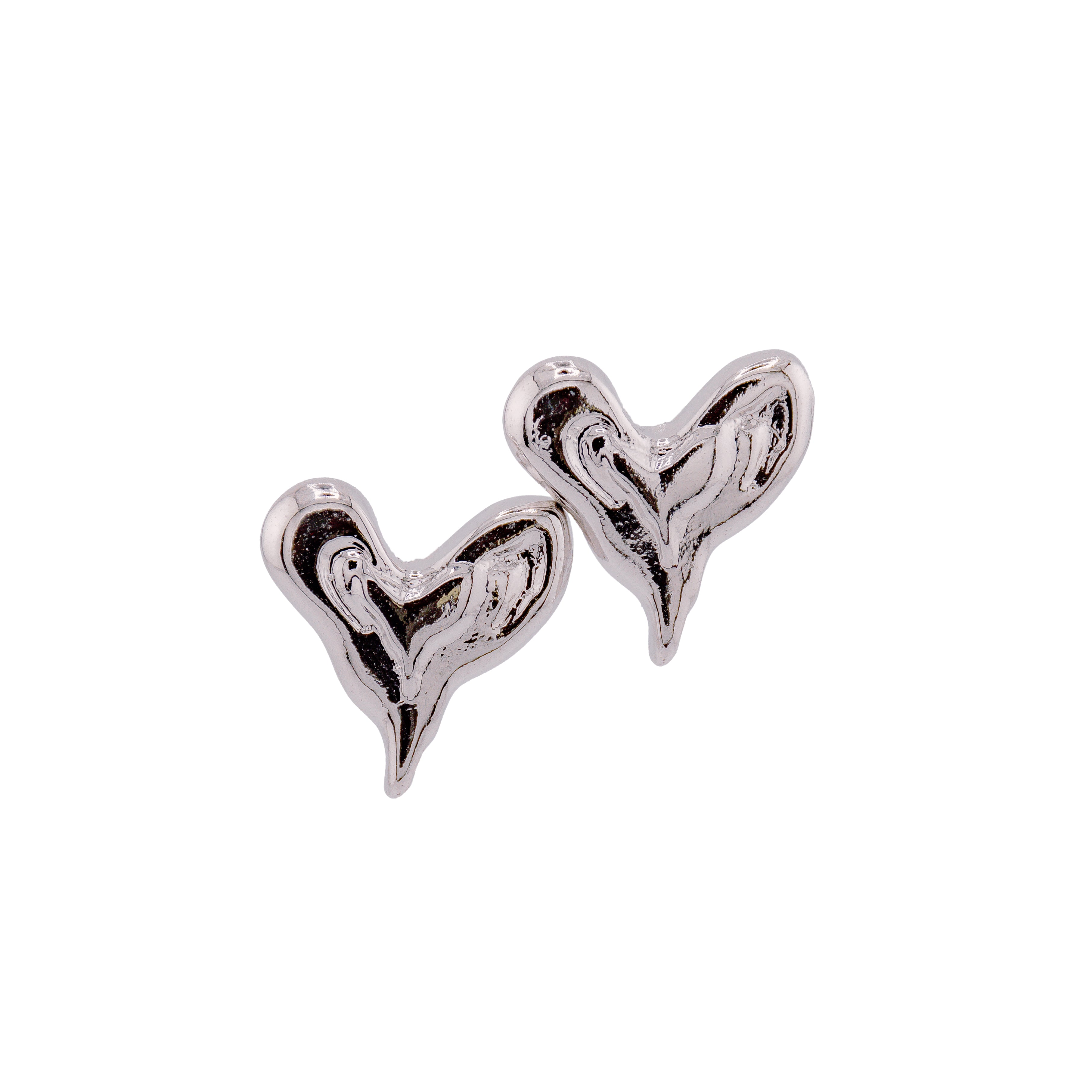 Melted love earrings