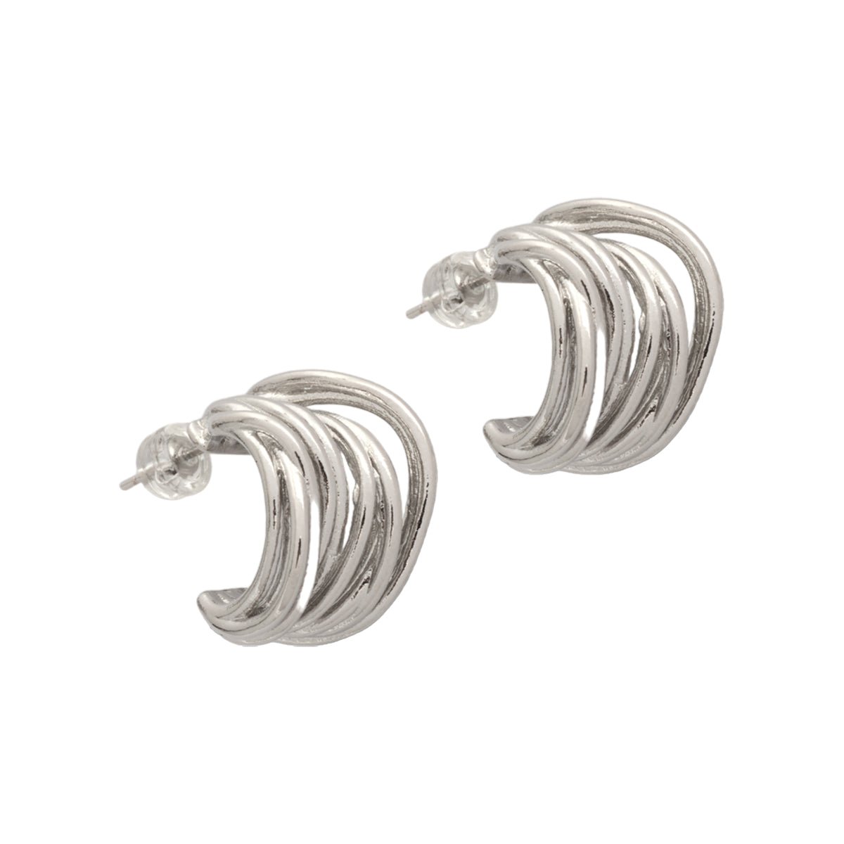 Dingly silver earrings